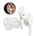 Produktbild LayOPO Gel Kopfhörer Bezüge Gel Silikon Ohr Tipps Anti-Rutsch Weiche Sport Kopfhörer Tipps für iPhone 7/7 Plus/6S/6 Plus/5 iPod/EarPods/airpods (Rot/Blau/Gelb/Orange/Schwarz/Weiß) Weiß