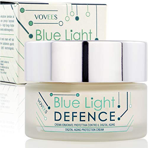 Crema Antirughe Anti Age Vovees Blue Light Defence x Viso Mani e Decolletè - Made In Italy - 50ml