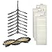 Produktbild 13 Stück Ersatzteile für Ilife A4 Robot Sweeper, A4 Saugroboter, 8 Seitenbürsten + 4 Filter +1 Walzenbürste Cleaner Filter Ersatzteil für Staubsauger Roboter.