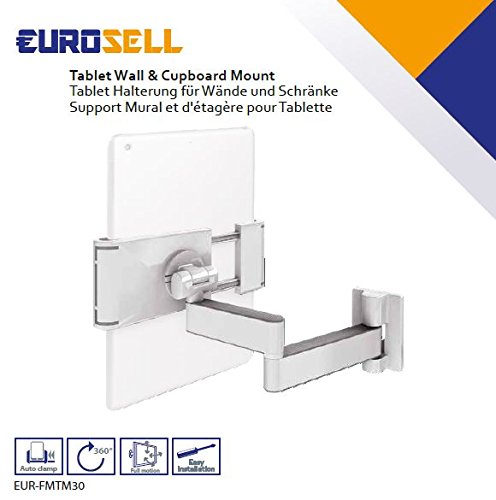 Tablet Wandhalterung Wand Halter Halterung zb für 7 8 9 9,1 9,2 9,3 10 10,1 10,2 10,3 11 11,1 11,2 11,3 12 Zoll17,8-30,5 cm für Tablet / eBook Reader / Kindle / iPad 2 3 4 5 Air Mini Samsung Galaxy Tab 1 2 3 4 5 6 Medion LG Huawei - 8