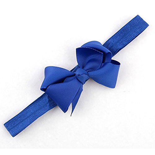 Baby Toddler Infant Bowknot Headbands Elastic Hair Band Simple Soft Pure Color Headwear Fabric