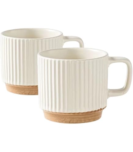 Nespresso LOOP Gran Lungo Tassen Set - 2x 270ml Aus Recycelten Kaffeeschalen | Beige Coffee Cups