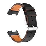 Die besten Geschenke von Valentine !!! Beisoug Luxury Leather Ersatz-Zubehör-Armband-Riemen für Fitbit Charge 3