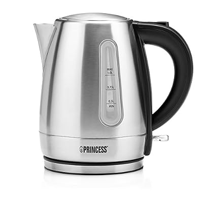 Princesse PRINCESS 01.236023.01.001 236023 Bouilloire en Acier Inoxydable, 2200 W, Noir