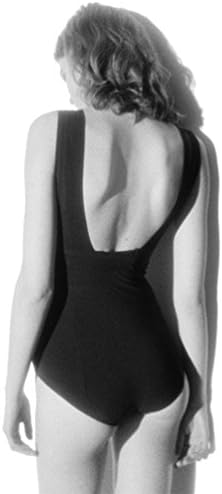 VISENTA One Piece Swimsuit for Women Deep V and Backless Swimming Costume Tummy Control Swimwear XL