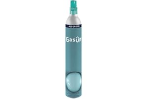 GAS-UP Cilindro CO2, 60 lt. GasUp. Recargable en la plataforma SCYSE. (Compatible con gasificadoras GasUp, Philips, Sodastream,Aarke (el empaque puede diferir)