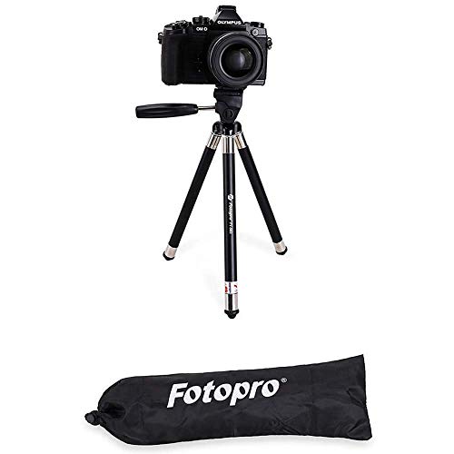 Fotopro FY-583 trípode iPhone, 39.5 Pulgadas trípode de Aluminio para cámara, Smartphone, y GoPro, con Bolsa. - Fotopro