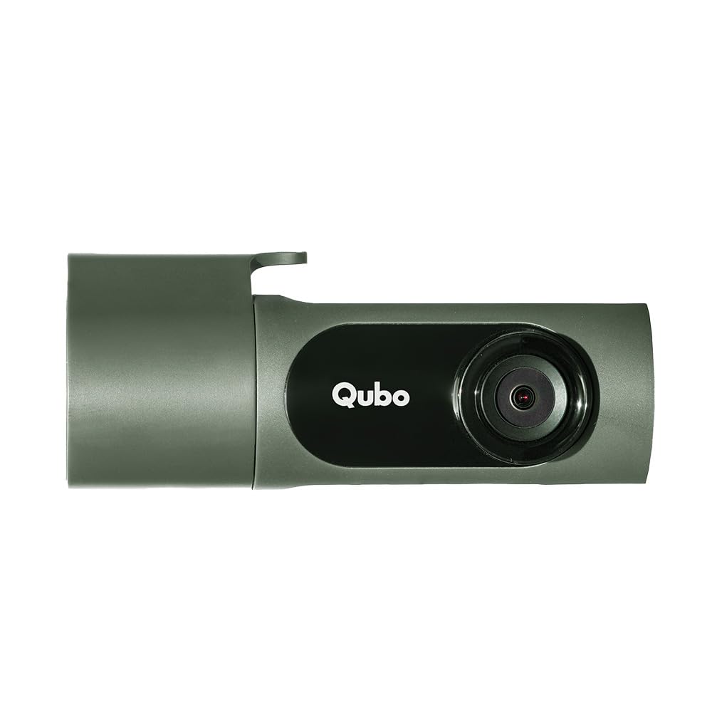 Qubo Car Dash Camera Pro X 3MP 1296p from Hero Group | Made in India | Super Capacitor| Wide Angle View | Emergency Recording | SD Card Upto 1TB Supported | Easy DIY Set Up | (Alpine Green)