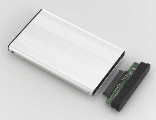 deleyCON USB-Gehäuse, extern – USB 2.0 – Silber 2,5 zoll - 4