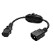 Produktbild Eonvic Netzkabel, PDU USV, IEC 320, C14 auf C13, mit An/Aus-Schalter, 30 cm