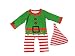 Swaroser Santa's Lil' Elf Costume Unisex-Baby Christmas suits leotard Santa hat Jumpsuit climbing clothes Rompers Pant sets (medium 9-14 Month)
