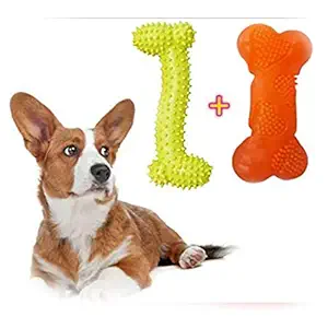 Kiki N Pooch Rubber Chew Dog Toy Combo - Pack of 2