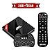 Price comparison product image H96 Pro Plus Smart TV Box Android 7.1 Amlogic Octa Core 2GB DDR3 16GB EMMC Android TV Box Support 2.4G/5G Dual Band Wi-Fi 1000M LAN 4K 3D with Mini Wireless QWERTY Keyboard