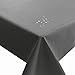 Produktbild NL Meterware Stoff Farbe , Breite & Länge wählbar - Grau Anthrazit TEFLON Eckig 140 x 280 bzw. 280x140 cm Tischdecke " Kein Wachstuch " Gartentischdecke Lotus Effekt wasserabweisend Lebensmittelecht