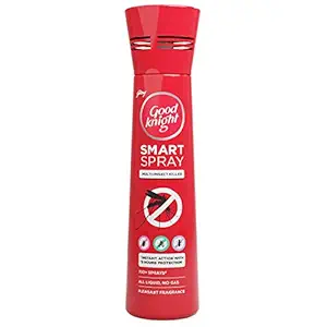 Good knight Smart Spray Multi-Insect Killer - 150 ml, Instant Action, 8-Hour Protection, Pleasant Fragrance, Red
