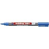 Edding 4 &ndash; 361003 Ters &ccedil;evirilen kapaklı Chart-kalemler, kalemi ile yazılabilir, kılıf ve aksesuarı tahta kalemi 1 mm 361 Mav