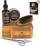 ✅ALTO RENDIMIENTO: 100% con cerdas naturales aseguran que puedes distribuir aceite y bálsamo, exfoliar la piel muerta, eliminar caspa y barba, ayuda a estimular los folículos faciales fomentando el crecimiento de la barba en cuestión de minutos y es antiestático .