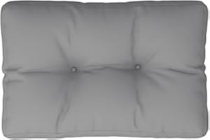 vidaXL Coussin de Palette Gris 50x40x12 cm Tissu
