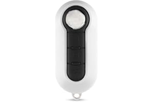 ENERGY 01 ENERGY01 - Carcasa para llave de coche compatible con Fiat 500, 500L, Bravo, Doblo, Panda, Punto, Stilo, Lancia & Iveco Daily – Carcasa llave mando a distancia con 3 botones, hoja modelo SIP22 (color