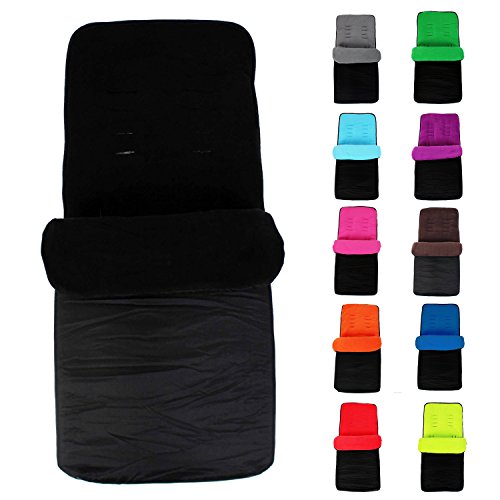 Universal Footmuff To Fit Silver Cross Pop / Fizz / Reflex - Black