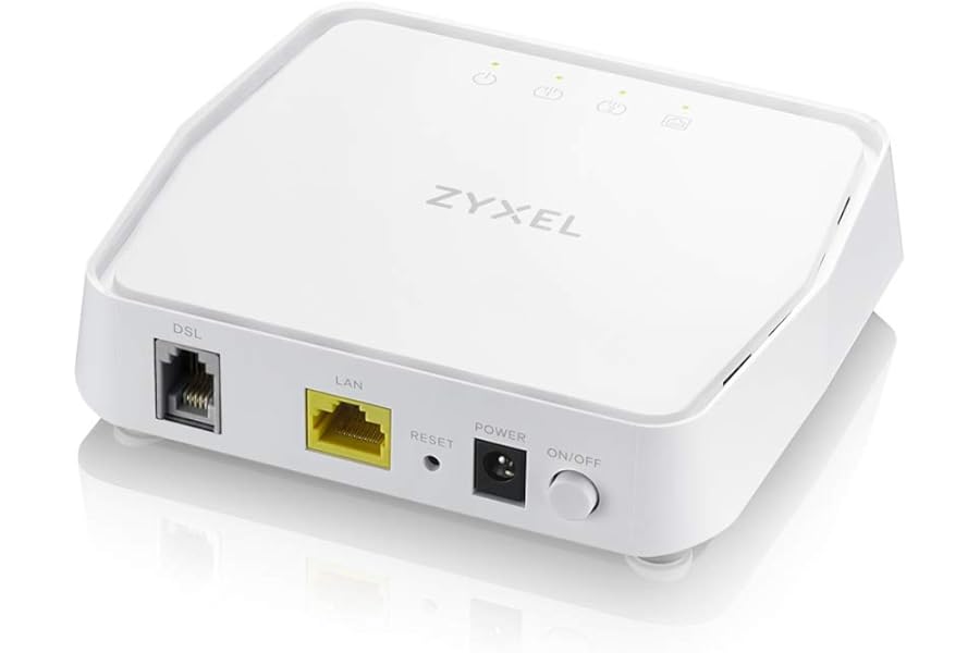 Zyxel VDSL2 DSL Bridge Modem Annex A | 17a Bonding (200Mpbs) and 35b Single Line (300Mbps) | Supervectoring, TR-069, TR-286 Melt | Remote Management, Opal Firmware [VMG4005-B50A]