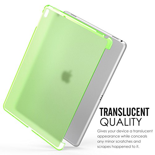 MoKo Hülle für iPad Pro 9.7 – Ultra Slim Translucent Hart Polycarbonate Schale Schutzhülle Case Cover für Apple iPad Pro 9.7 Zoll 2016 Modell Tablet, Matt Grün (Auch für iPad Pro Offizielle Tastatur) - 6