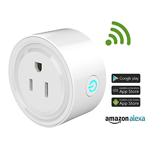 Preisvergleich Produktbild Molie Steckdose Wifi Steckdose mit Amazon Echo Sprachsteuerung Smart Home Zubehör Weiß