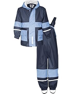 Playshoes Kinder Matschanzug, Regenanzug Basic, Reflektoren