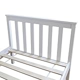 Homestyle4u Jugendbett Einzelbett Kinderbett Bettgestell 90×200 weiß Tagesbett Holzbett - 7