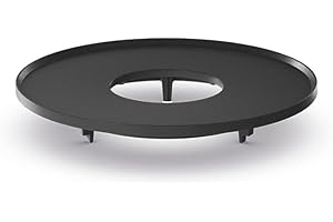 höfats Plancha Moon 45 - Plaque de cuisson continue en fonte émaillée - Conservation optimale de la chaleur pour les grillades de toutes tailles - Revêtement anti-adhésif, cuisson faible en gras