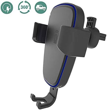 Apsmart gravity linkage qi fast wireless car charger Air vent holder mount for iPhoneX iPhone8 iPhone8 plus Samsung Galaxy Note 8 S8 Plus S8 S7 S7 Edge Note 5 etc