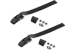 EAWFGTUW Replacement Inline Skate Strap Buckle Set Includes Mounting Clips, Screws, and Nuts (B)