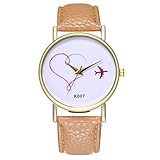 Hunpta@ Uhren, Armbanduhr Watch Zhou Lianfa Paar Liebe Uhr Mode Flow Leder Quarz Uhr