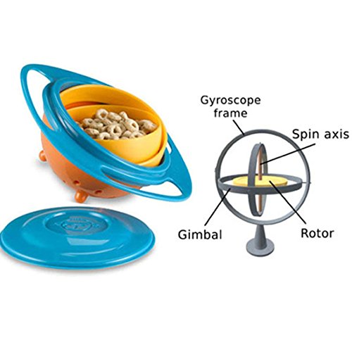Baby trainieren Geschirr Universal 360 Drehen auslaufsicher Schüssel Gyroskop Geschirr Flying Disk Schalen - 7