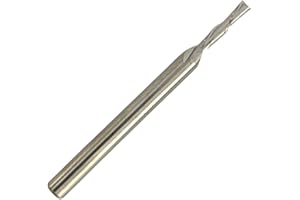 RENNIE TOOL COMPANY Rennie Tools - 2mm Cutting Diameter x 8mm Flute x 1/8" (3.175mm) Shank Solid Carbide Down Cut 2 Flute Spiral Router Bit / Cutter For Soft & Hard Woods, MDF, Laminated Plywood, Particle Board Etc.