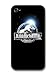 Produktbild Jurassic World in Universe Blue Logo Black Background hülle für iPhone 4 4S