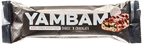 Body Attack YAMBAM Protein Bar, Cookie 'n Chocolate, 15x 80g, 1er Pack (1x 1.2kg) Body Attack YAMBAM Protein Bar, Cookie 'n Chocolate, 15x 80g, 1er Pack (1x 1.2kg)