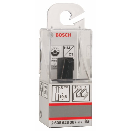 Bosch Zubehör 2 608 628 387 Nutfräser 8 mm, D1 15 mm, L 20 mm, G 51 mm - 3