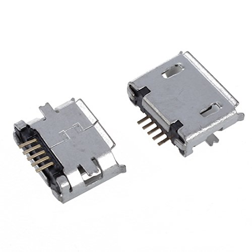USB Buchse – SODIAL(R) 10 x Micro USB Buchse Klinke PCB SMD Montierung silberfarben - 2