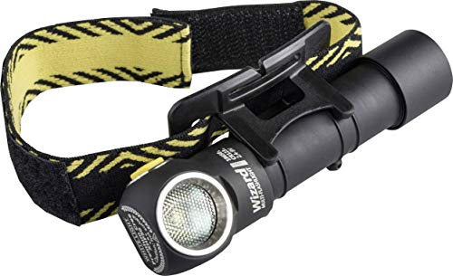 Armytek Wizard PRO v3 XHP50 - Torcia Frontale a LED Rimovibile, con Clip per Cintura, con Cinghia da Polso