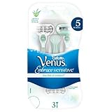 Gillette Venus Embrace Sensitive Women's Disposable Razors with 3 Blades