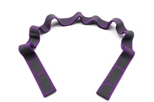 GIMIRO Yoga Belt Stretcher Elastic Resistance Bands with 8/9/10/11 Loops Pilates Straps Fascia Strength Training Body Stretching Ballet Dance Fitness