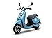 Produktbild Elektroroller Elettrico Li, herausnehmbarer Lithium Ionen Akku (8kg), Betriebskosten von ca. 85 Cent pro 100 Kilometer, mediterranes Design, 45 km/h, steuerfrei , Garantie Blau