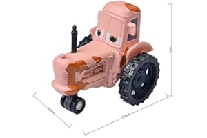 SuoSuo LZWJD Pixar Cars 3 Policía Hicks Police Mcqueen Mater Fabuloso Hudson 1: 55 Diecast Metal Aleoy Modelo Juguetes para niños (Color : Tractor)
