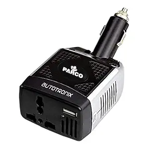PARCO 75W Car Power Inverter DC 12V to 220V AC Converter, Car Charger Power Adapter with Universal AC Socket and USB Charging Port (3.0 1 A) Modified Sine Wave Inverter