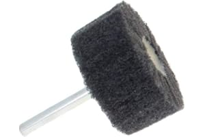 Utoolmart 6mm Shank 2 inch Dia 800 Grit Cylindrical Head Nylon Fibre Abrasive Flap Wheel Gray 1pcs