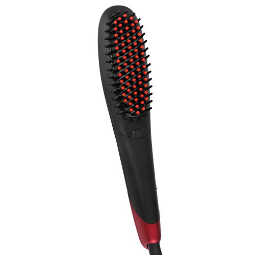 Segbeauty® Haarglätter Keramik Haarbürste, Instant Heizung Haarglättung, Anion Haarpflege Natürliche Haar Styles, Anti Verbrühen Hitzeschutz Bügeleisen, Auto Abschalten Begradigen Kamm - 2