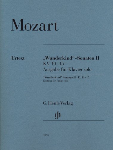 Wunderkind""-Sonatas Volume II, K. 10-15 Volume 2 - piano solo - Edition for Piano solo - (HN 1095)