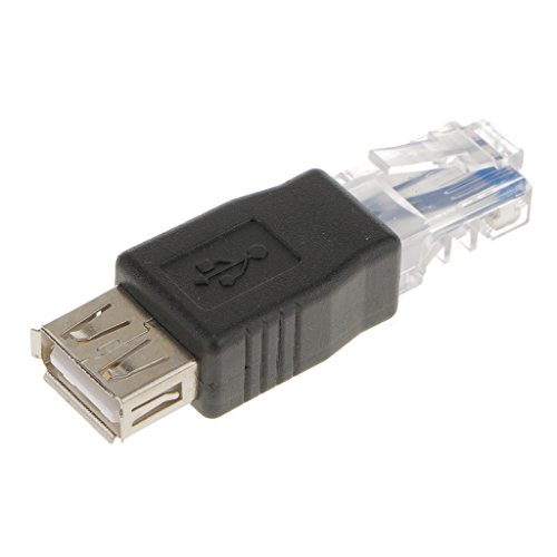 Preisvergleich Produktbild USB Buchse zu Ethernet RJ45 Stecker Connector Adapter
