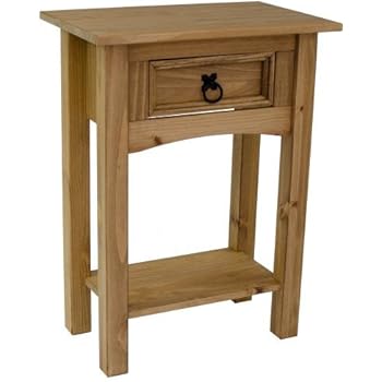 attic-home-furnishings Oak Corner Unit Console Telephone 